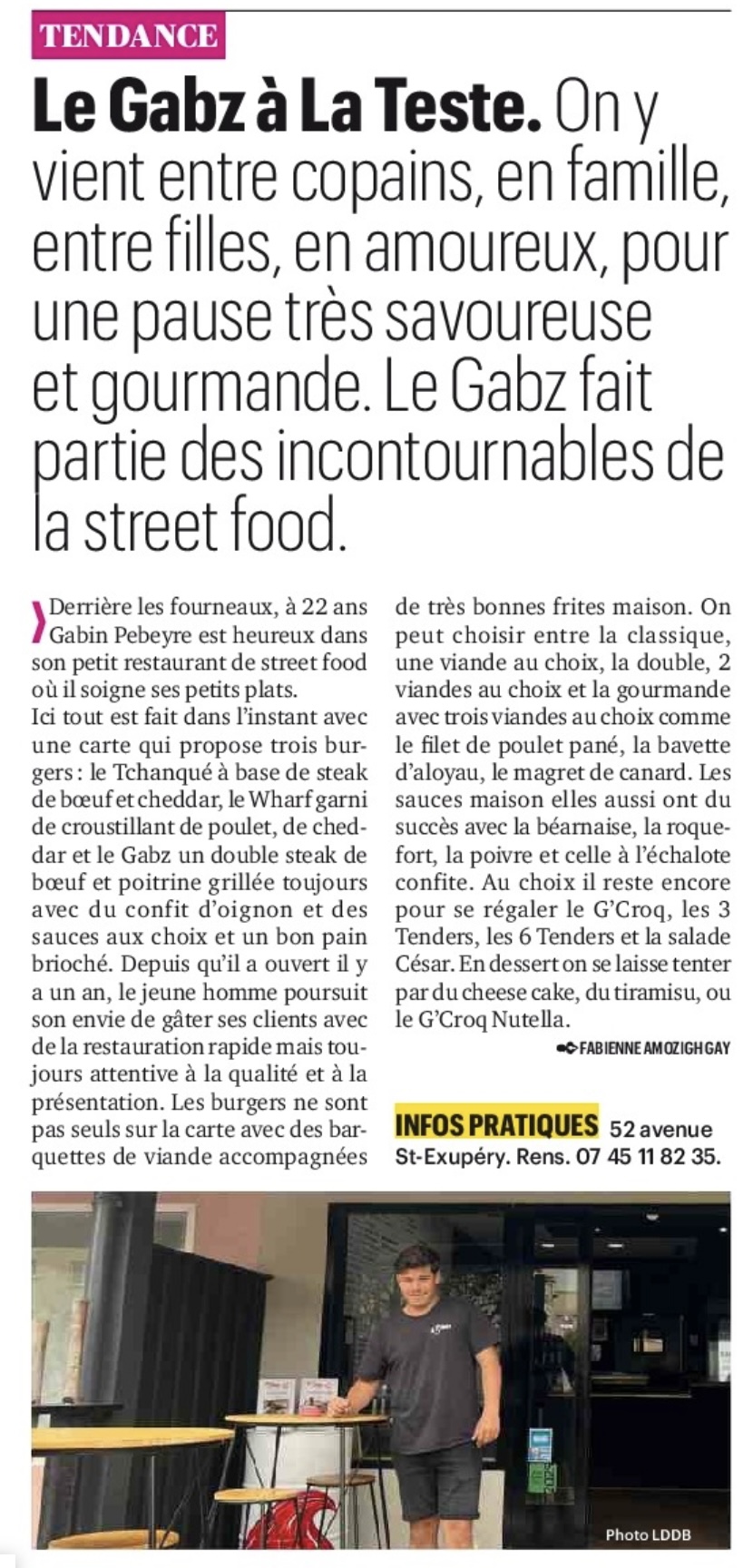 Le GABZ à l'honneur